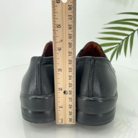 Footprint by Birkenstock Loafers Women's Size 37 6 Narrow Black Leather Shoes - Picture 7 of 14